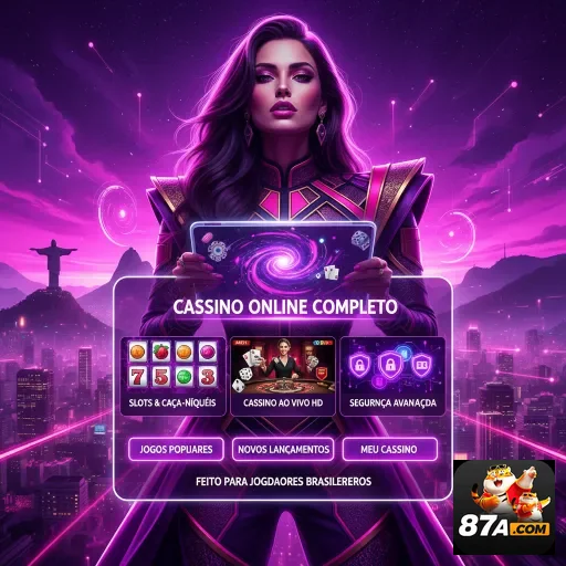 Jogador desfrutando de slots em cassino online 87a
